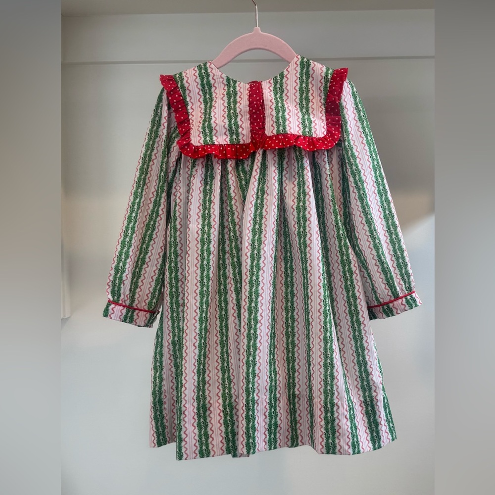 Festive Striped Kids Dress